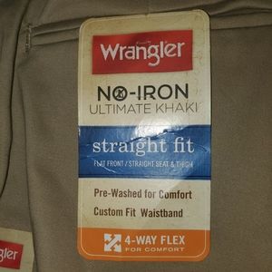 wrangler no iron ultimate khaki